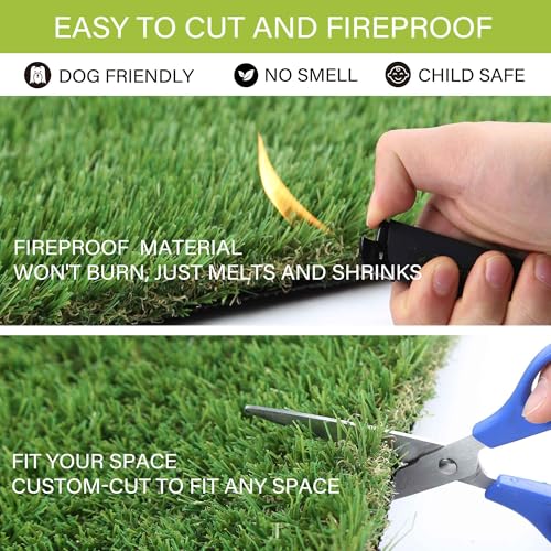 SunTurf Artificial Grass for Dogs, Dog Pee Grass, Fake Grass for Dogs Potty Training, 4x6ft Extra Large Turf Grass, Reusable Puppy Wee Wee Pads, Dog Supplies, Indoor Outdoor - size: 4x6 FT