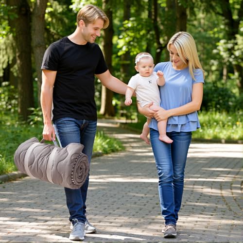 Momcozy Baby Play Mat for Floor, 50"x50" Thickened Playpen Mat, Playmate for Baby Tummy Time, Waterproof & Non-Slip, Foldable Outdoor Mat with Carrying Handle, Forest World - color: Forest World