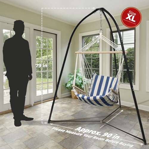 Sorbus Tripod Hanging Chair Stand – 330lbs Capacity, Heavy Duty Steel, Rust Resistant, Adjustable Hammock Frame for Saucer, Air Porch, Indoor/Outdoor Use – Swing Not Included