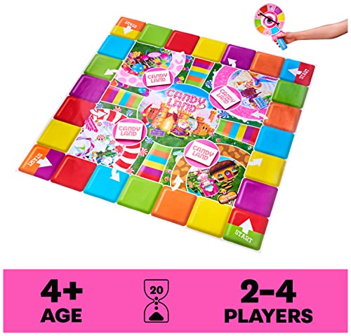 Spin Master Games, Candy Land Giant Edition, Preschool Game for Indoor & Outdoor Fun with Big Oversized Board, for Family and Kids, 2-4 Players, Ages 4 & Up - style: Spin Master Games