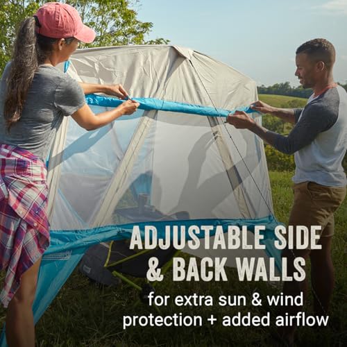 Coleman Backpack Sun Shelter, Portable 7x7ft Canopy Tent with Easy Setup, Lightweight Shade Tent for Beach, Park, Sidelines, & More, Backpack Carry Bag - style: PFAS-Free