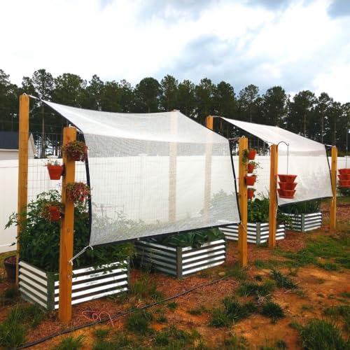 70% Aluminet Shade Cloth Reflective Sun Shade, Heat Blocker for Greenhouses, Cars, Pets, RVs, Outdoor Camping, Breathable and Foldable – Includes Bungees and Storage Bag (10x15 FT) - size: 10x15FT