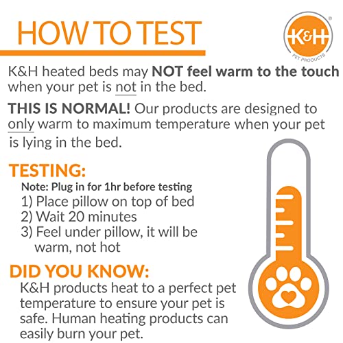 K&H Pet Products Thermo-Kitty Bed Deluxe Heated Cat Bed for Large Kitties - Indoor Heated Pet Bed for Dogs & Cats, Covered Cave Pet Tent, Machine Washable, Safety Listed - Large 20in Mocha/Leopard - color: Mocha, size: Large 20 Inches 4 Watts