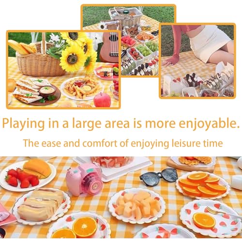 Super large Portable Thin Waterproof Beach Blanket, Suitable for Outdoor Camping use, 78x78 inch Foldable Outdoor mat, Suitable for Camping, Parks, Families, Adults, Children, and Pets (Yellow XXL) - color: Yellow
