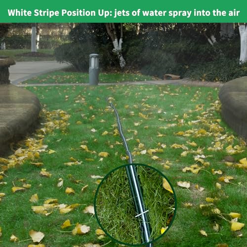 SECBULK 150 FT (75FT*2) Flat Sprinkler Hose for Lawn Watering Garden Soaker Hose with Holes, Heavy Duty Lightweight No-Kink Water Hose with Stakes, Irrigation Hose, Great Fun for Kids and Dog - size: 75ft*2