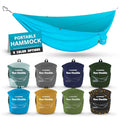 KAMMOK: Roo Double Hammock | Made from Strong & 100% Recycled Water Resistant Ripstop Fabric | Comfortable, Packable, Lightweight (Lifetime Adventure Grade Warranty), Sky Blue - color: Sky Blue, size: Roo Double
