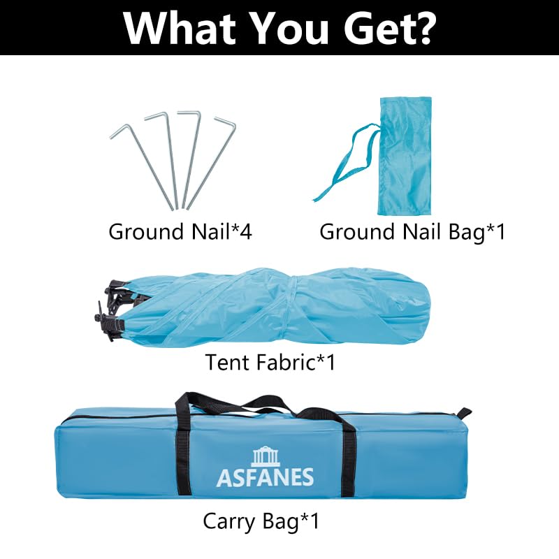 ASFANES Outdoor Pet Automatic Camping Tent, Pop up Cave Bed for Indoor Cats and Small Dogs, Portable Cat House Dog House, Sky Blue. (No Ventilation mesh, Door Must be Left Open for use) - style: Sky Blue