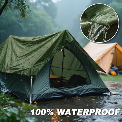 Tarps Waterproof 10x12 Feet, 4 Pack Heavy Duty Blue Tarp Cover 12 Mil Thick, Resistant Plastic Tarpaulin with Metal Grommets, Outdoor Tarp Cover for Car,Trailer - color: Blue-12mil, size: 10'x12' 4pk