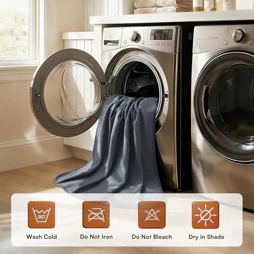 Luciphia 100% Waterproof Blanket for Adults or Medium Large Dogs, Soft Polar Fleece Pet Blankets for Bed Couch Protector Washable, Reversible Leakproof Furniture Protection,Dark Grey,65x57 inch - color: Monaco Stone, size: L (65x57 inch)