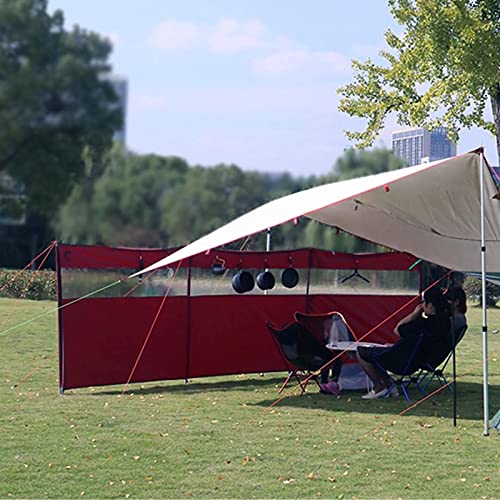 COYEUX Camping Windbreaks Windscreen, Beach Windshield Shelter, Foldable Outdoor Caravan Privacy Shield, Sunshade Screen, Backpack Portable Picnic Screen, for Garden Charcoal Grills BBQ