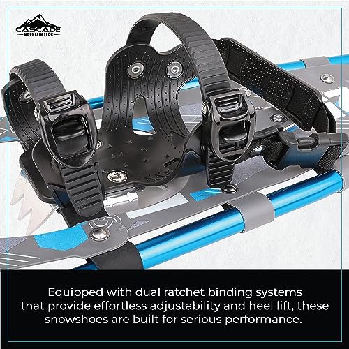 Cascade Mountain Tech Lightweight Aluminum Frame Snowshoe Set - size: 36" - Adult - Up to 300 lbs