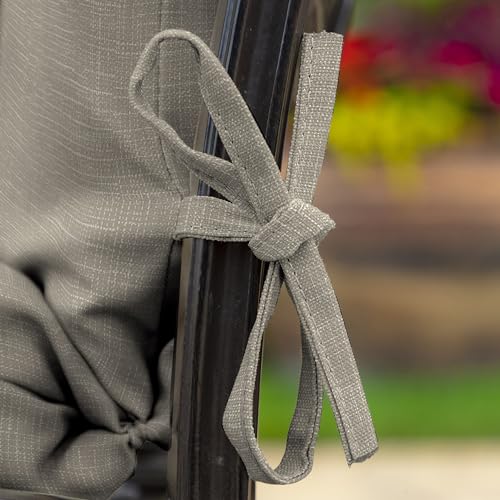 Arden earthFIBER Outdoor Dining Chair Cushion, 20 x 20, Rain-Proof, Fade Resistant, Sandbar Taupe Texture - color: Sandbar Taupe Texture, size: 1 Pack, style: Polyfill
