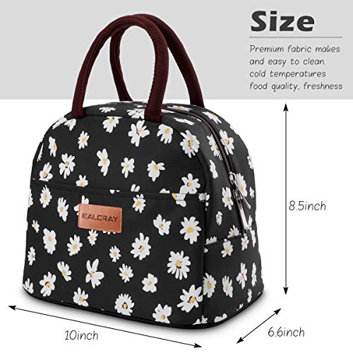 BALORAY Lunch Bag for Women Men Insulated Lunch Box for Adult Reusable Lunch Tote Bag for Work, Picnic or Travel (Daisy) - color: Daisy, size: M