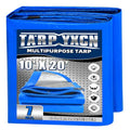 Tarp 10x20 Feet, 7 Mil Thick Waterproof Poly Tarps Cover UV Resistant, Rip & Tear Proof with Metal Grommets Every 20 Inche (Blue/Silver) - color: Blue/Silver, size: 10x20 Ft