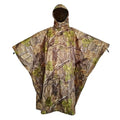 AUSCAMOTEK Camouflage Rain Poncho Hooded Waterproof Camo Raincoat with Blind Pattern for Hunting Hiking Camping Fishing - color: Turkey Blind
