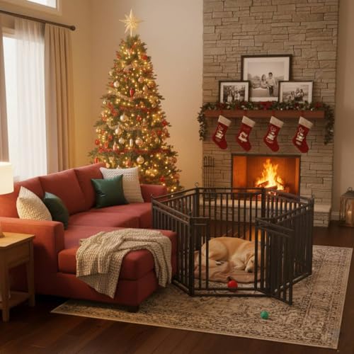Thickened Dog Fence Durable & Sturdy Outdoor Yard Fence, 40" Height 32 Panels, Portable and Easy to Install – Ideal for Indoor & Outdoor Use, Compact Design for Pet Safety - size: 40" Height, style: 32 Panels