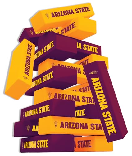 Baby Fanatic MasterPieces Game Day - NCAA Arizona State Sun Devils - Officially Licensed Tumble Tower, Real Wood Blocks - style: Arizona State Sun Devils