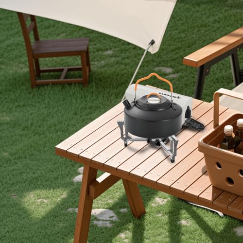 Portable Cassette Stove With Delicate Storage Bag, Foldable Camp Stove Compact Camping Stove, 2200W Folding Butane Gas Burner (Black) - color: Black