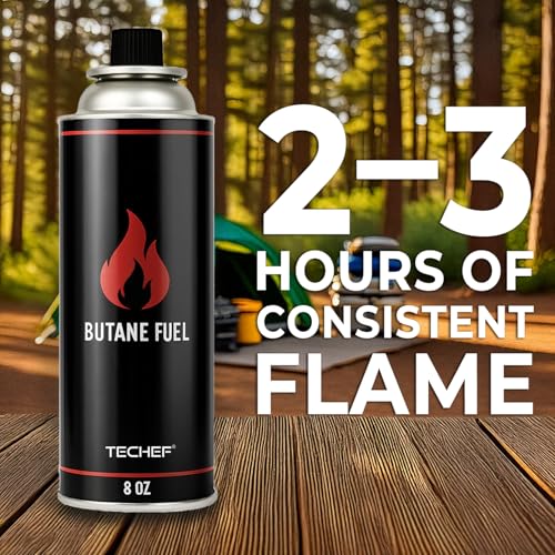 TECHEF - AGNI Portable Butane Gas Stove Burner, Made in Korea (Stove + 4 Butane) - size: Slim Design Stove + 4 Butane