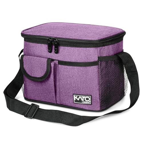 Tirrinia Insulated Lunch Bag for Women Men, Leakproof Lunch Box Containers for Adult, Work, School, Soft Lunchbox for Kids,Boys, Adult Cooler Bag for Picnic Hiking Beach,Purple - color: Purple, size: Medium -8L