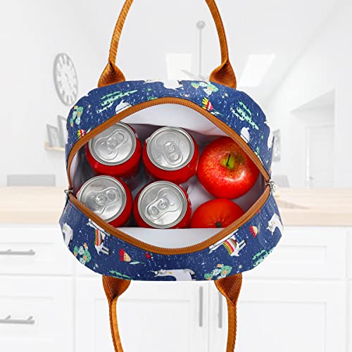 FlowFly Insulated Lunch Cooler Bag - Tote Bag Organizer for Women/Men, Alpaca - color: Alpaca