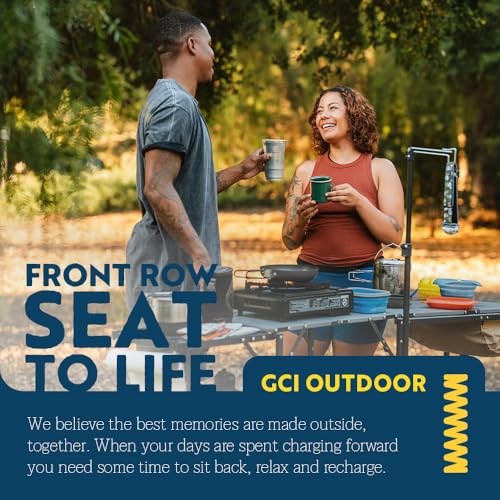 GCI OUTDOOR Master Cook Station | Portable Folding Kitchen Table with Soft Shell Sink, Heat Resistant Tabletop & Telescoping Lanter Pole, Perfect for Camping Trips - style: Master Cook Station