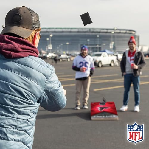Wild Sports NFL Atlanta Falcons 2' x 4' Regulation Size Solid Wood Cornhole Set with Direct Print HD Team Graphics