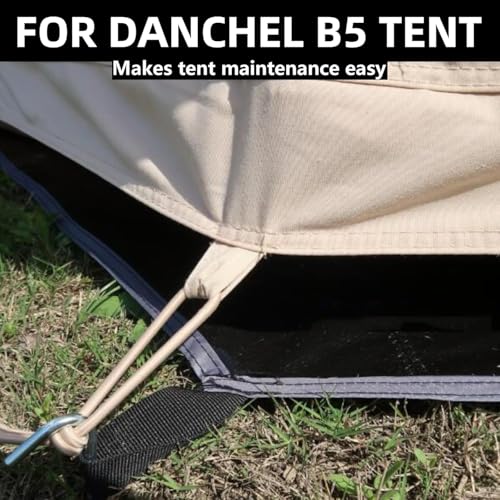 DANCHEL OUTDOOR B5PRO/B2/B2A Bell Tent Footprint, 3/4/5/6m Waterproof Round Tarp Ground Sheet for Canvas Yurt Tent Floor Protector Camping Glamping Accessories - size: 3m/9.8ft