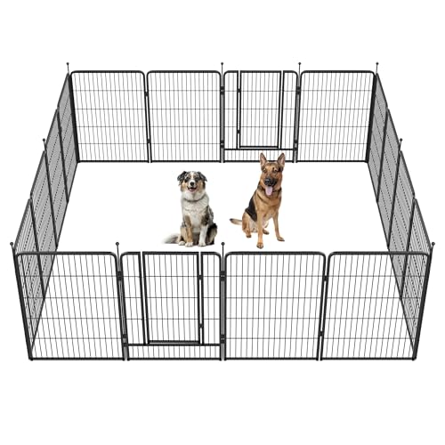 FXW Instant Unleashed Dog Playpen, Portable Pet Fence for Outdoor, RV Trips, and Camping, 40inch, 16 Panels for Medium and Large Dogs│Patented - size: 40"H