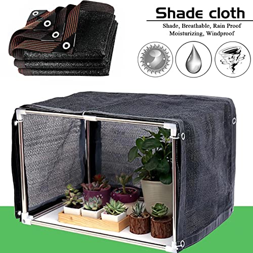 Shade Cloth - Garden Shade Mesh Netting with Grommets Outdoor Sun Shade Cover for Pergola Patio Plants Greenhouse Chicken Coop Black 90% Shading Rate(8X16FT) - size: 8X16ft