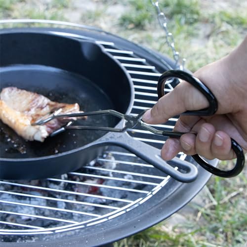 5-in-1 Dutch Oven Camping Accessories Kit - Campfire Cooking Equipment with Heat-Resistant Gloves, 16" Scissors Tongs, Lid Lifter, Lid Stand & Trivet | BBQ Tools, Outdoor Camping Cookware - size: 5 Piece Set