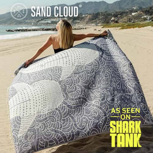 Sand Cloud Extra Large Turkish Beach Towel - Free 100% Organic Cotton Yarn Quick Dry for Beach, Picnic, Blanket or Bath As Seen on Shark Tank Marine Life (Whale XL) - color: Whale Shark, size: X-Large