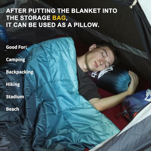 zzlamb Hooded Stadium Blanket,Waterproof Outdoor Camping Blanket Polar Fleece,Warm Windproof Portable for Stadium,Sports,Picnic,Beach,Car,Pets,56x75in Purple Green Fade - color: Purple Green Fade
