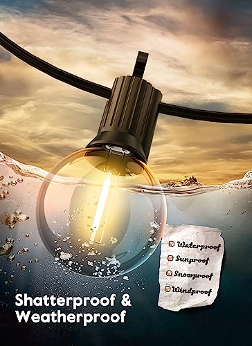 Brightown G40 Replacement LED Light Bulbs, 10 Pack Clear Globe Bulb fits E12 C7 Candelabra Screw Base Sockets, 1.5 Inch Dimmable Edison Light Bulbs for Indoor Outdoor Patio Decor, Warm White - color: Clear-led, size: 10 Pack