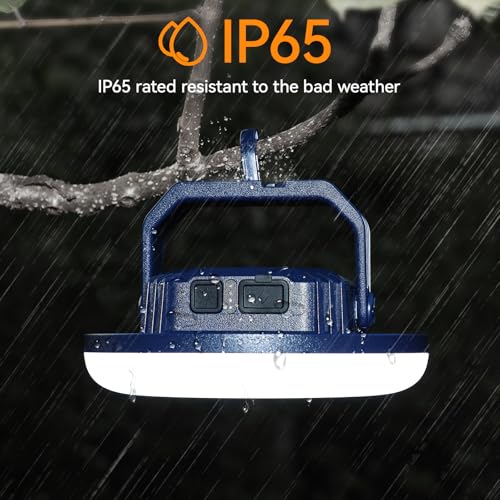 VAVOFO 42W LED Camping Lantern Rechargeable, 4000LM,180 LED with 3 Lighting Modes, 10,000mAh Portable Tent Light with Magnet, IP65 Waterproof for Emergencies , Power Outages,Hurricane (Blue) - size: 42W(Blue)
