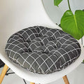 vctops Bohemian Soft Round Chair Pad Garden Patio Home Kitchen Office Seat Cushion Grid Balck Diameter 16" - color: Grid Balck, style: Diameter 16 Inch