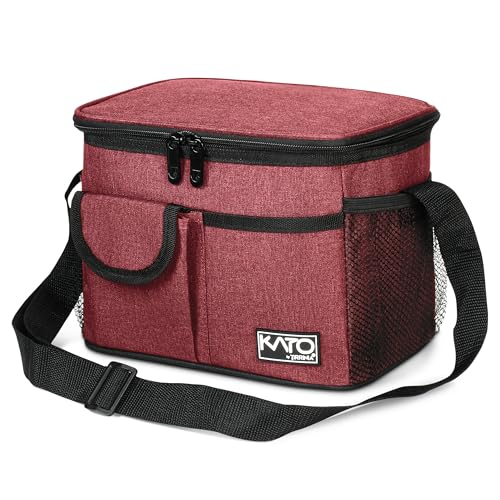 Tirrinia Insulated Lunch Bag for Women Men, Leakproof Lunch Box Containers for Adult, Work, School, Soft Lunchbox for Kids,Boys, Adult Cooler Bag for Picnic Hiking Beach,Red - color: Red, size: Medium -8L