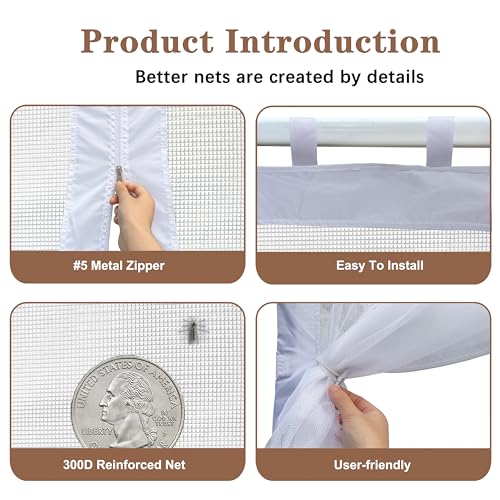SCOCANOPY Replacement Mesh sidewall for Most 12x12 Canopy Or Gazebo,(White) - color: White, size: 12X12