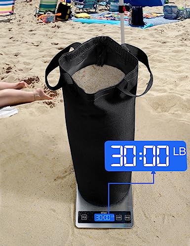 120LBS Extra Large Heavy Duty Canopy Weights Sand Bags for Ez Pop Up Canopy Tent Gazebo Outdoor Instant Sun Shelter Patio Umbrella, Upgraded 5 Full-Sized Magic Stick and 2 Nylon Handles, 4Pack - style: 4Packs Black