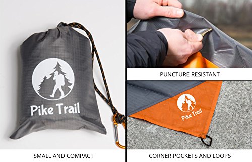 Pike Trail Pocket Beach Blanket (60 in X 56 in) – Lightweight Sand Proof Picnic Blankets, Compact Outdoor Blankets, Waterproof Pocket Blanket for Hiking, Camping, Picnics, Travel and Beach Trips - color: Digital Camo