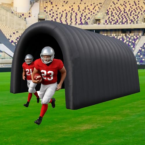 23x10x10FT Quick Setup Inflatable Tunnel Arch - for Sports Games, Trade Shows & Promotions (Blower Included) - color: Black, size: 24FT