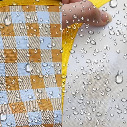Picnic Blankets,Large Beach Blanket Sandproof Foldable,Beach Mat Sand Free Waterproof Packable for Outdoor Grass Camping Ground (Yellow)