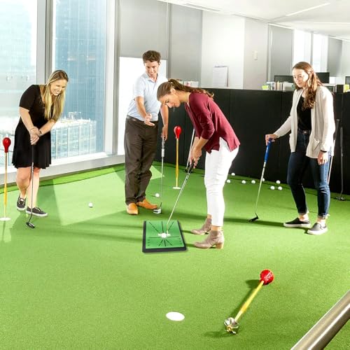 Golf Hitting Mat, with Clear Swing Path Feedback, Flannel Mat 13 * 17in Replaceable Practice Mat Without Rubber Base for Indoor/Outdoor,Golf Gifts for Men/Women Golfers