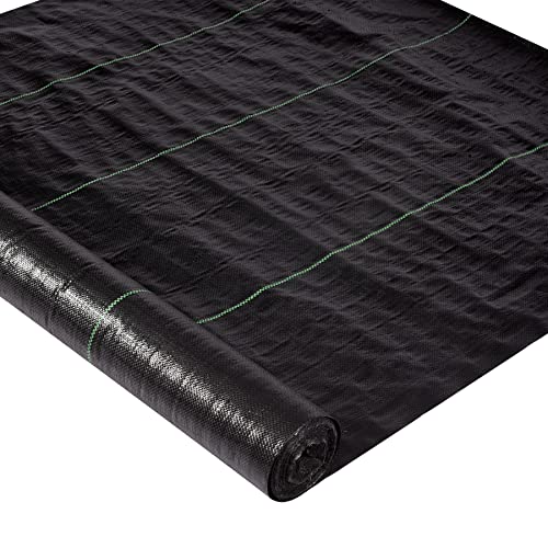 Weed Barrier Fabric Premium 5oz Landscape Fabric Heavy Duty Ground Cover Pro Garden Road Fabric Commercial Weed Barrier Fabric Anti-Weed Gardening Mat, 4FTx250FT - size: 5oz -4FT x250FT (New)