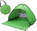 Pop Up Beach Camping Tent UPF 50+ for Uv Sun Protection, Waterproof Sun Shades Beach Umbrella for Family for Outdoor Patio, Fishing, Picnic, Pool Parties (Green)