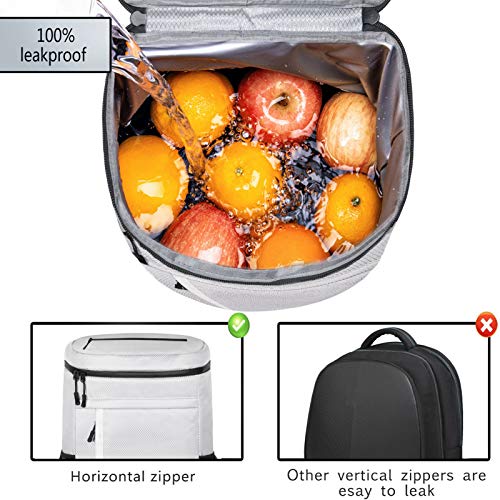 FORICH Soft Cooler Backpack Insulated Waterproof Backpack Cooler Bag Leak Proof Portable Small Cooler Backpacks to Work Lunch Travel Beach Camping Hiking Picnic Fishing Beer for Men Women - color: Y - Gray