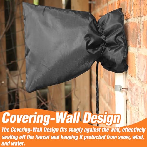 Gardzen 4 Packs XL Outdoor Faucet Cover for Winter Freeze Protection, Spigot Covers Winter Insulated, Hose Big Cover 8" W x 10" H - size: 4-Pack 8" W x 10" H