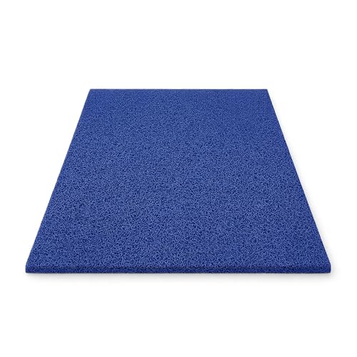 Vinyl Mesh Entry Mat 4’ x 6’ – 1/2" Thick Heavy Duty Scraper & Drainage Floor Mat for Walkways, Entrances & High-Traffic Areas, Blue - color: Blue, size: 4' x 6' (Rectangular)