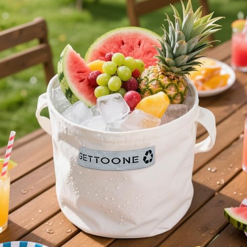 All-in-One Party Cooler Bag with Folding Design and Insulated Compartments -GETTOONE Ideal for Tailgating and Outdoor Events! - size: 15 x 15 inch