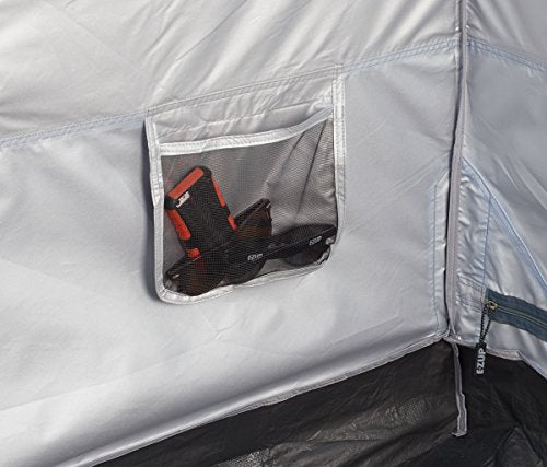 E-Z UP Camping Cube 6.4, Converts 10' Straight Leg Canopy into Camping Tent, Limeade - color: Limeade